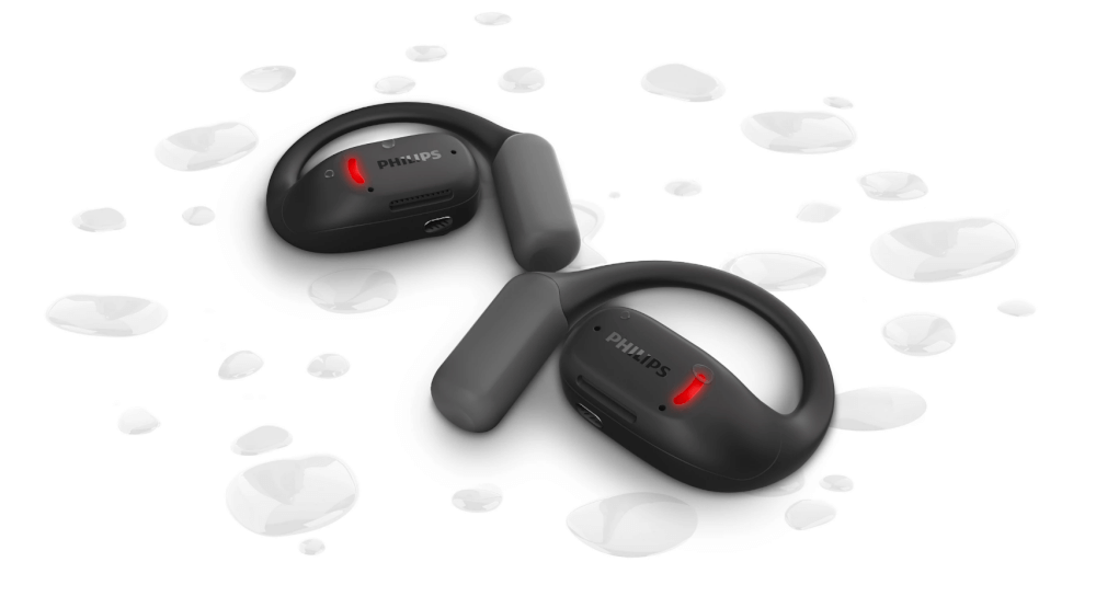 หูฟังไร้สาย PHILIPS TAA6709DG/97 หูฟังสำหรับกีฬา OPEN-EAR BLUETOOTH 5.4 สีดำ